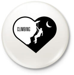 printfashion Love climbing - Kitűző, hűtőmágnes - Fehér (15863409)