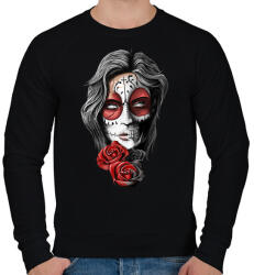 printfashion Dead roses - Férfi pulóver - Fekete (2825859)