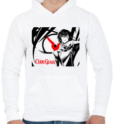 printfashion Code geass - Férfi kapucnis pulóver - Fehér (5134044)