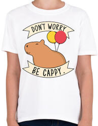 printfashion Be cappy - Gyerek póló - Fehér (13758328)