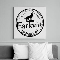 printfashion Farkasfalka legénybúcsú - Vászonkép - Fehér (6632055)