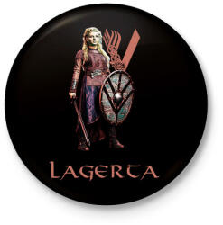 printfashion vikings-lagerta - Kitűző, hűtőmágnes - Fekete (3097548)