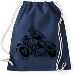 printfashion Cafe racer - Sportzsák, Tornazsák - Sötétkék (160357)