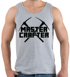 printfashion Minecraft bányász mester - Férfi atléta - Sport szürke (1172407)