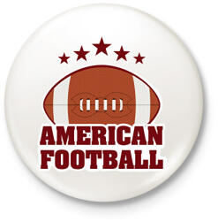 printfashion American football - Kitűző, hűtőmágnes - Fehér (15880121)