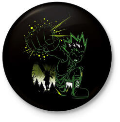 printfashion HunterXHunter - Kitűző, hűtőmágnes - Fekete (16448119)