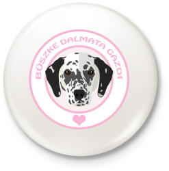 printfashion Büszke gazdi: Dalmata - Kitűző, hűtőmágnes - Fehér (3082384)