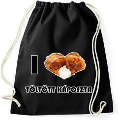 printfashion I love töltött káposzta - Sportzsák, Tornazsák - Fekete (8698336)