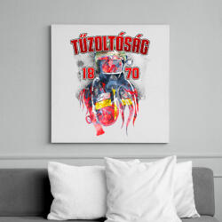 printfashion Tűzoltóság 1870 - Vászonkép - Fehér (6622378)