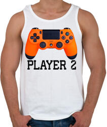 printfashion Player 2 PS4 páros póló - Férfi atléta - Fehér (2190077)