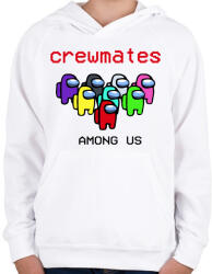 printfashion Among us crewmates - Gyerek kapucnis pulóver - Fehér (3922719)