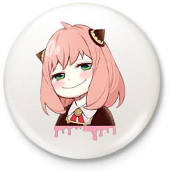 printfashion Anya Forger minta (Spy x Family) - Kitűző, hűtőmágnes - Fehér (11875942)