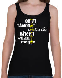 printfashion TANÍTÓ - Női atléta - Fekete (16542392)