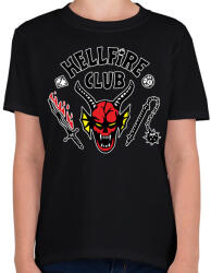 printfashion Hellfire Club 2 - Gyerek póló - Fekete (7238573)