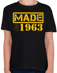 printfashion 1963 - Gyerek póló - Fekete (12788275)