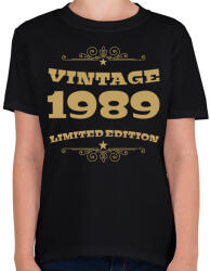 printfashion 1989 - Gyerek póló - Fekete (4095468)