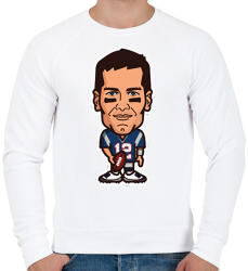 printfashion Brady - Férfi pulóver - Fehér (2361420)