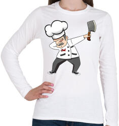 printfashion Dab cheff - Női hosszú ujjú póló - Fehér (2147570)