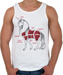 printfashion Unikornis részei - Férfi atléta - Fehér (9390416)