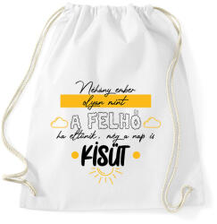 printfashion A nap is kisüt - Sportzsák, Tornazsák - Fehér (7521942)