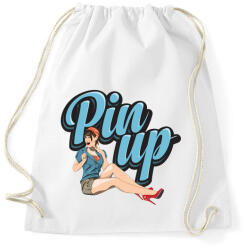printfashion Wink at PinUp - Sportzsák, Tornazsák - Fehér (459804)