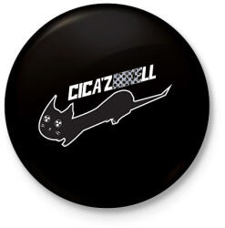 printfashion cicázNIKEll. w - Kitűző, hűtőmágnes - Fekete (15772266)