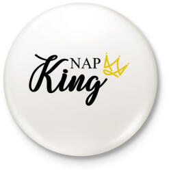 printfashion Nap King - Kitűző, hűtőmágnes - Fehér (7534850)
