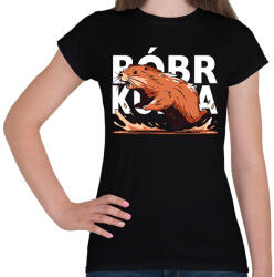 printfashion Bober Kurwa - Női póló - Fekete (15921287)