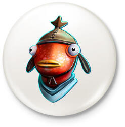printfashion Fortnite FishStick - Kitűző, hűtőmágnes - Fehér (14478057)
