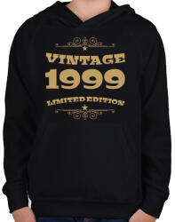 printfashion 1999 - Gyerek kapucnis pulóver - Fekete (4098762)