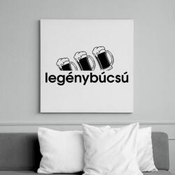 printfashion Legénybúcsú - Vászonkép - Fehér (13973731)