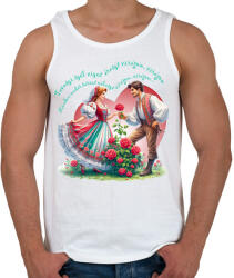 printfashion Tavaszi szél vizet áraszt. . . - Férfi atléta - Fehér (15817227)