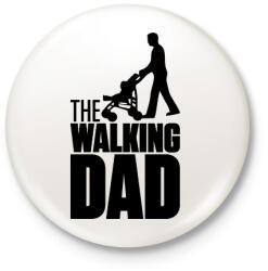 printfashion The Walking Dad - Kitűző, hűtőmágnes - Fehér (3075383)