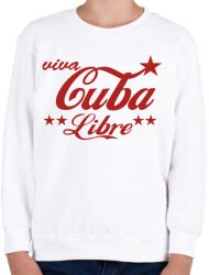 printfashion Cuba libre - Gyerek pulóver - Fehér (12584996)