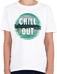 printfashion Chill Out - Gyerek póló - Fehér (818758)