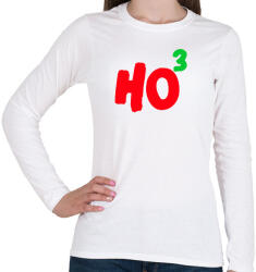 printfashion HO HO HO - Női hosszú ujjú póló - Fehér (10484532)