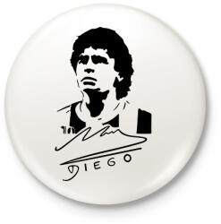 printfashion Diego aláírással - Kitűző, hűtőmágnes - Fehér (14565732)