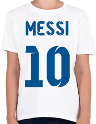 printfashion Messi 10 kék - Gyerek póló - Fehér (12588603)