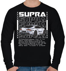 printfashion Toyota Supra - Férfi pulóver - Fekete (16679053)