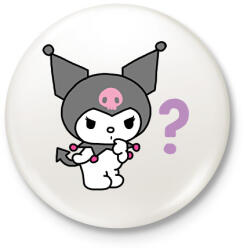 printfashion Kuromi Sanrio - Kitűző, hűtőmágnes - Fehér (13799877)