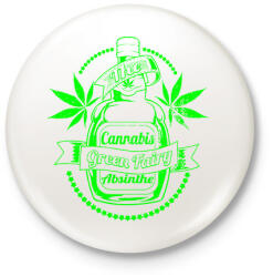 printfashion A zöld tündér itala - Kitűző, hűtőmágnes - Fehér (3074392)