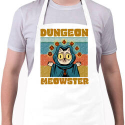 printfashion Dungeon meowster - Kötény - Fehér (14833532)