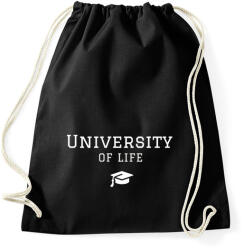 printfashion UNIVERSITY OF LIFE - Sportzsák, Tornazsák - Fekete (253397)