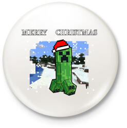 printfashion karácsonyi creeper - Kitűző, hűtőmágnes - Fehér (15047009)