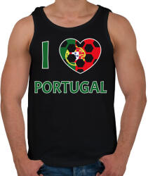 printfashion I love Portugal - Férfi atléta - Fekete (10788089)