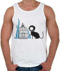 printfashion We can be friends - Férfi atléta - Fehér (241294)
