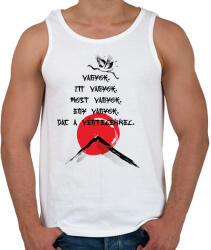printfashion Vagyok - Haiku - Férfi atléta - Fehér (7632300)