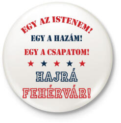 printfashion Fehérvár - Kitűző, hűtőmágnes - Fehér (3089790)