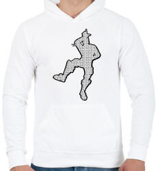 printfashion Dance - Fortnite - Férfi kapucnis pulóver - Fehér (1358217)