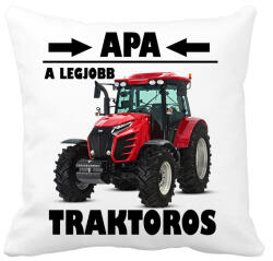 printfashion Apa a legjobb traktoros - Párnahuzat, Díszpárnahuzat - Fehér (5780385)